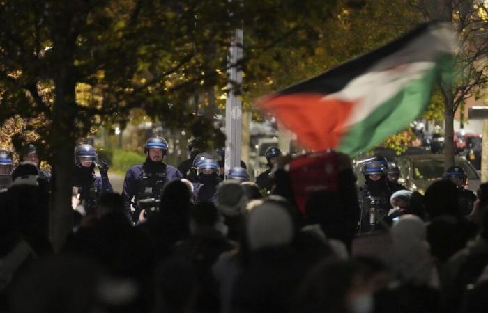 Manifestation calme en marge du match France-Israël