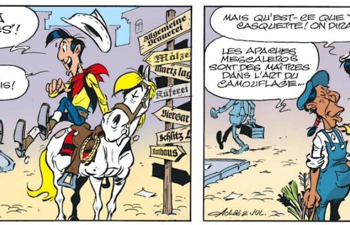 Lucky Luke face à la grève du houblon, tout va bien