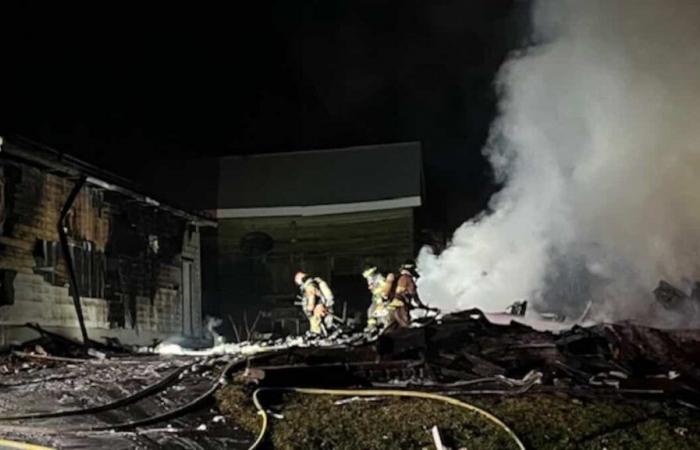 Une maison réduite en cendres à Saint-Georges, en Beauce