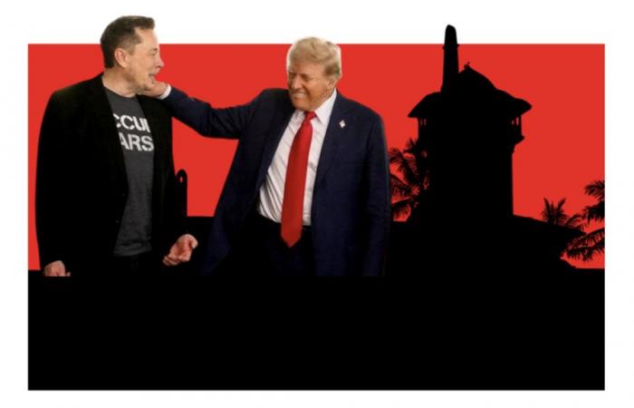 Elon Musk « campe » à Mar-a-Lago et Donald Trump adore ça