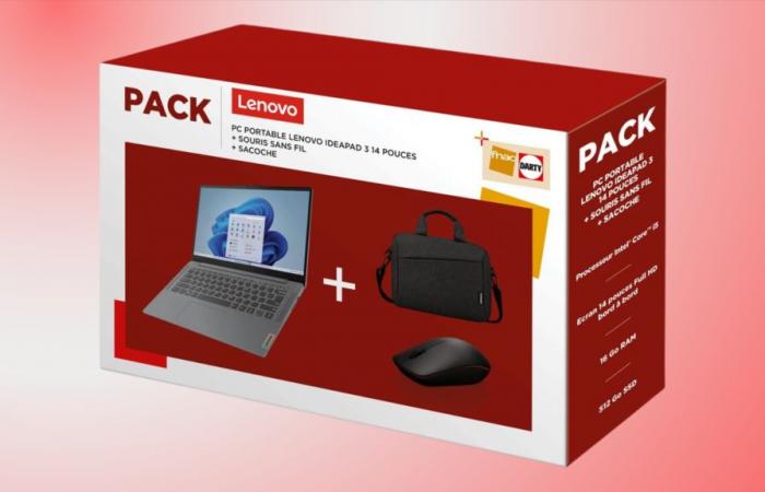 le pack PC Lenovo IdeaPad Slim 3 à prix réduit en avance !