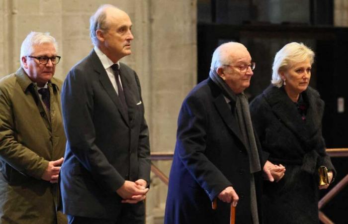 Le roi Albert II, la princesse Astrid et le prince Laurent au Te Deum de la Fête du Roi