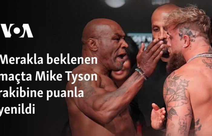 Dans le match très attendu, Mike Tyson a perdu aux points face à son adversaire