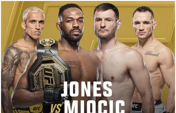 Quels combats préliminaires voir avant le main event entre Jones et Miocic ?