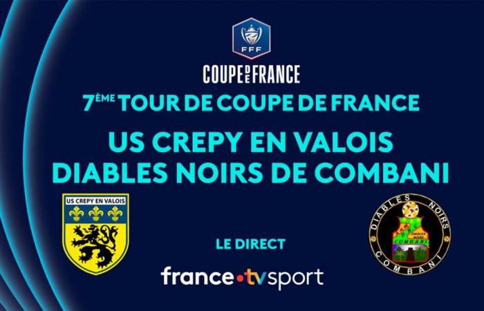 suivez le match entre l’Américain Crépy-en-Valois et les Diables Noirs de Combani