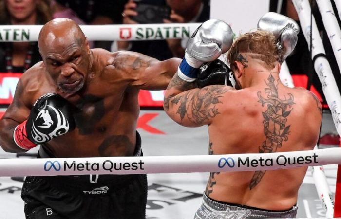 Mike Tyson, écrasé sur le ring par le YouTuber Jake Paul