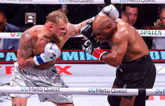 La légende de la boxe Mike Tyson perd le match de boxe contre Jake Paul