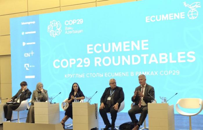 Leyla Aliyeva s’exprime lors d’un panel au Forum mondial Ecoumène