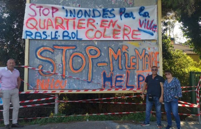 PHOTOS – Inondés à sept reprises depuis 2006, les habitants d’une cité de Fréjus manifestent ce samedi