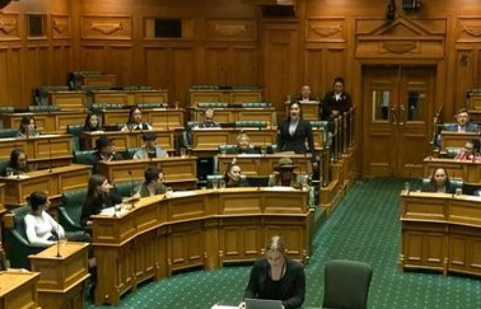 Des députés néo-zélandais font un haka lors d’une séance du Parlement