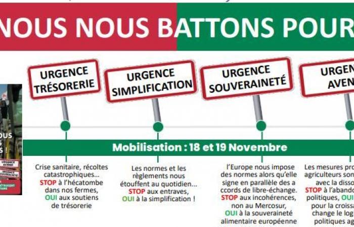 La FDSEA et les JA de Vendée disent NON AU MERCOSUR à partir du 18 novembre