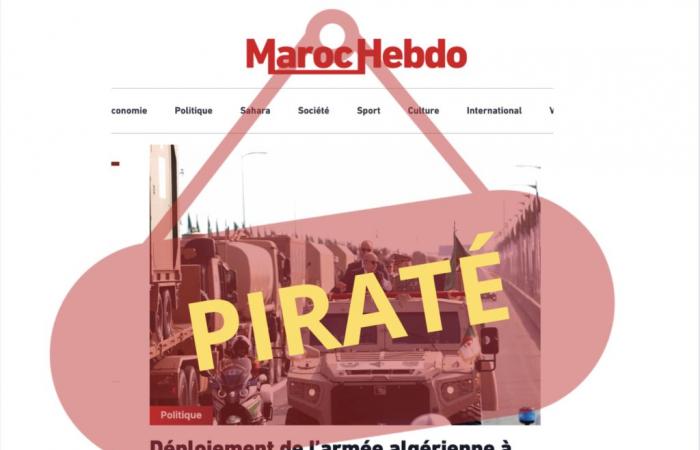 Maroc Hebdo une nouvelle fois victime d’une cyberattaque attribuée à l’Algérie