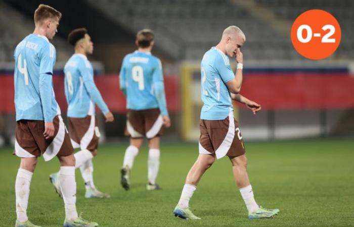 Le Championnat d’Europe très loin après la défaite 0-2 contre la République tchèque