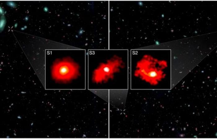 trois galaxies monstres découvertes dans l’Univers primitif