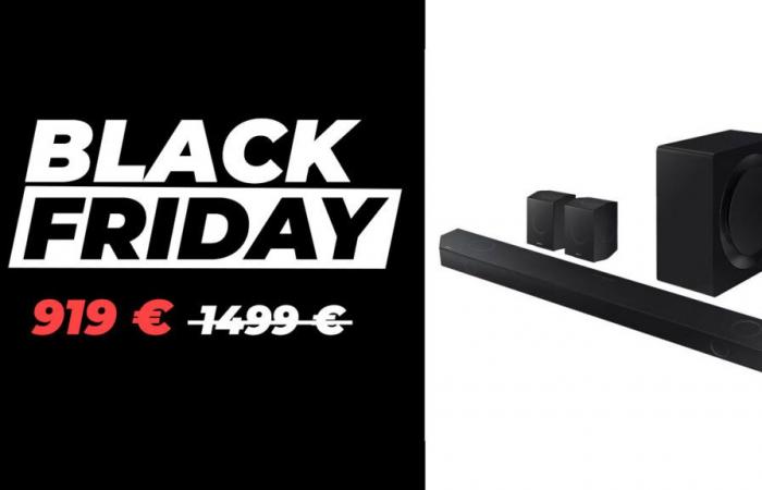 Black Friday : la barre de son Samsung Q995D à prix supplémentaire, c’est le top !