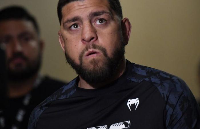 Nick Diaz absent (à nouveau), Themba Gorimbo (alias le combattant préféré de The Rock) intervient à court terme