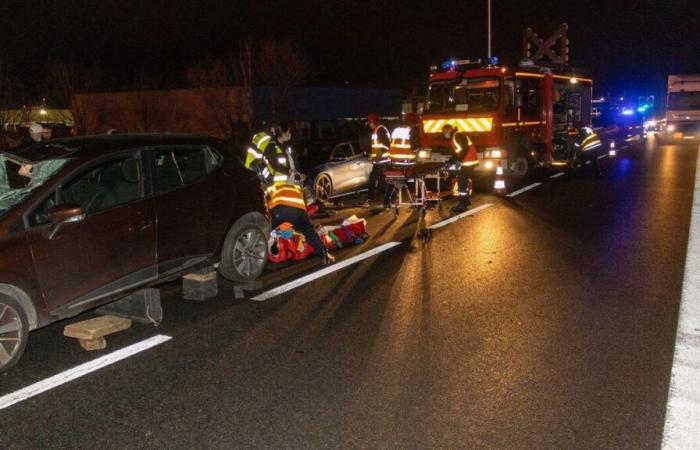 quatre personnes grièvement blessées dans un accident impliquant trois voitures