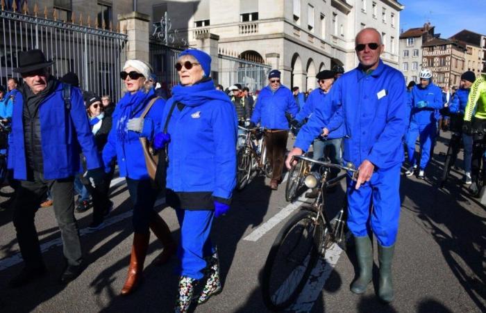 Une « marche bleue » rassemble près de 300 personnes en hommage à un cycliste de 74 ans, tué par un automobiliste