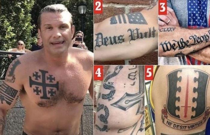 Polémique sur le tatouage de Pete Hegseth