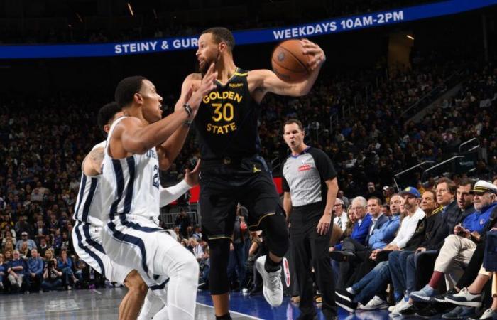 Steph Curry mène les Warriors devant les Grizzlies