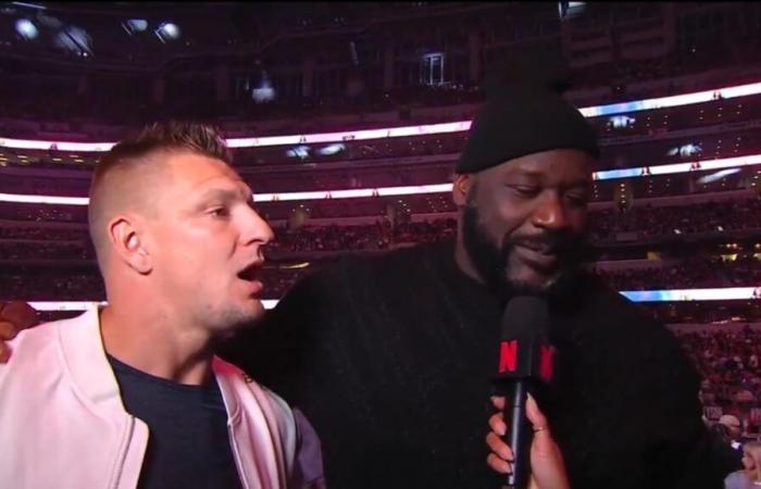 Rob Gronkowski et Shaq acceptent un énorme combat de boxe en direct sur Netflix avec les légendes NFL vs NBA sous la carte