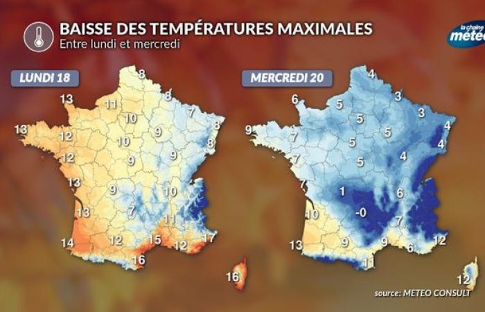 régions où il peut tomber en plaine