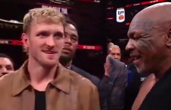 Moment embarrassant entre Mike Tyson et le frère de Jake Paul juste après le combat