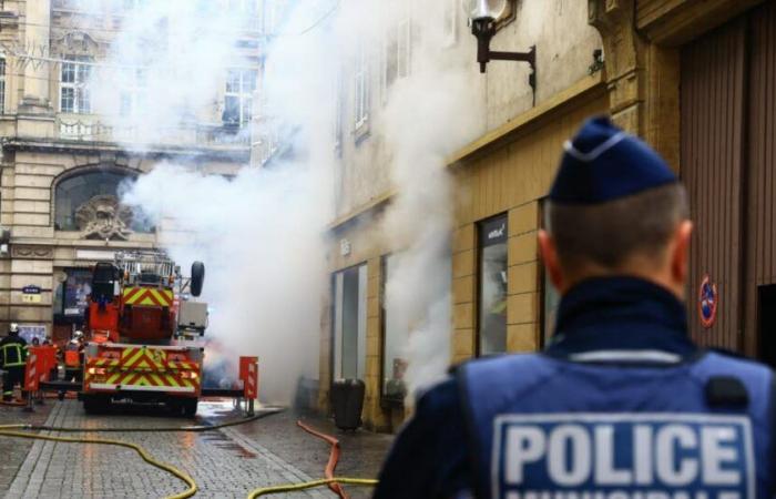 intervention majeure des pompiers en cours