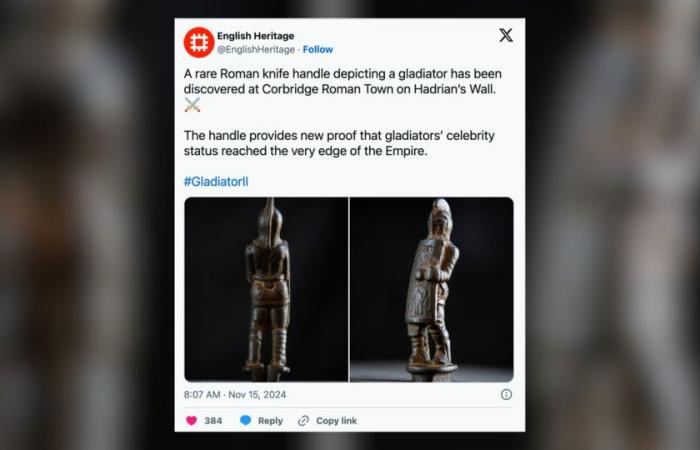 ce que révèle le manche d’un couteau de gladiateur trouvé en Angleterre