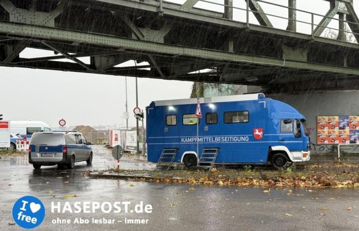 Le déminage dans le quartier des locomotives d’Osnabrück peut commencer avec près d’une heure de retard