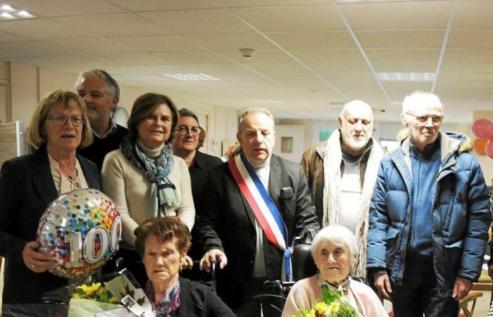 Anne Quérou et Odette Jacob, deux centenaires aux Genêts d’Or à Plouha