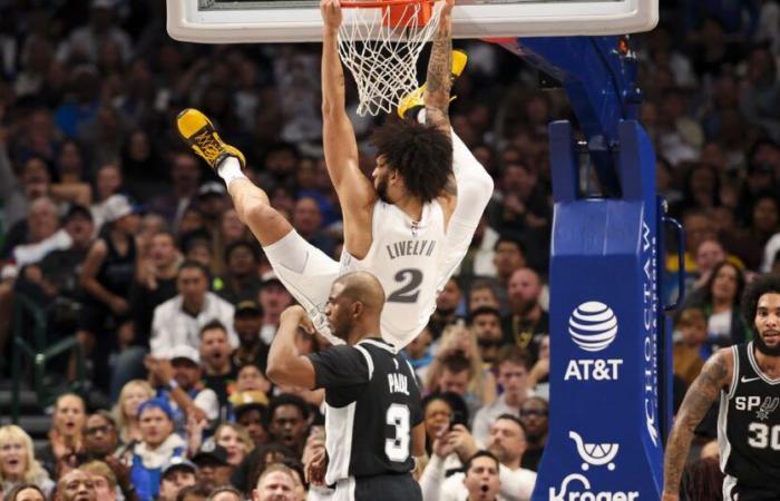 Les Spurs sans Wemby tombent à plat en seconde période lors de la défaite contre les Mavs