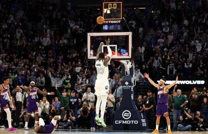 Défaite passionnante 120-117 des Suns en désavantage numérique contre les Timberwolves à Buzzer