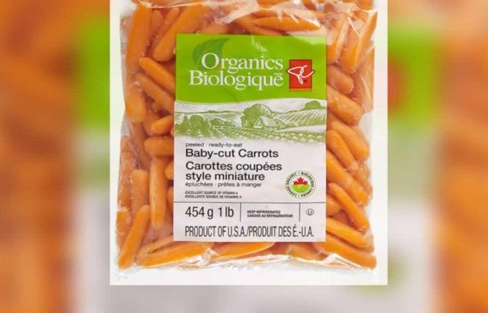 rappel urgent de mini-carottes et de carottes entières après un décès aux États-Unis