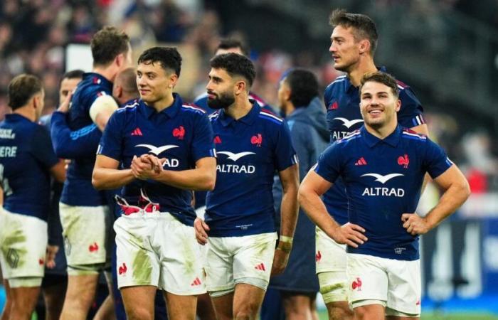 petit incident pour un Bleu dans le vestiaire, après le match