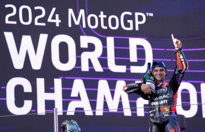 Martin champion du monde malgré une démonstration de Bagnaia