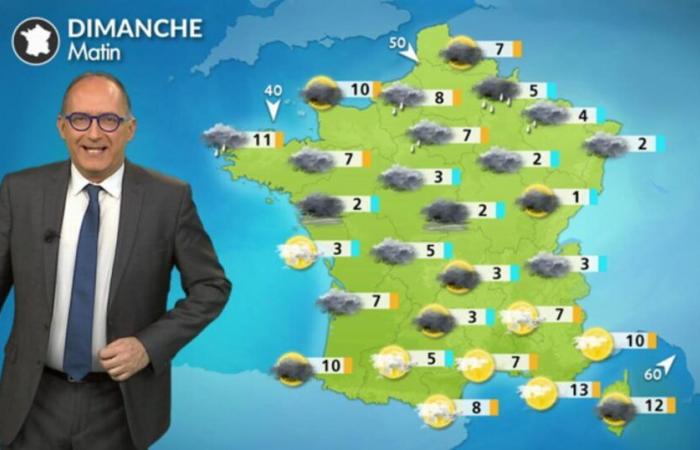 les nuages ​​gagnent du terrain, un peu de pluie au nord