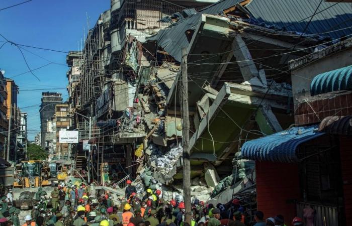 L’effondrement d’un immeuble fait 13 morts et des survivants sous les décombres