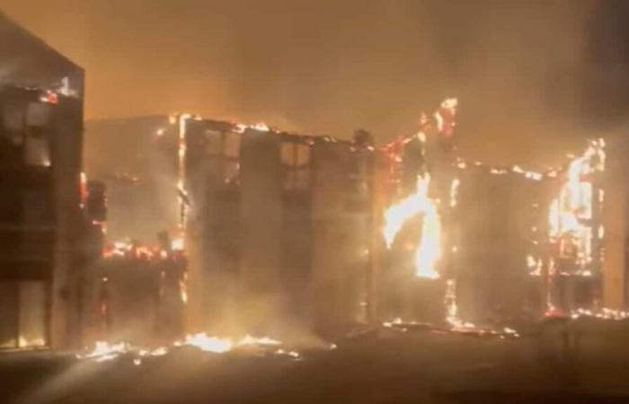 l’hôtel du Lac Carling ravagé par les flammes