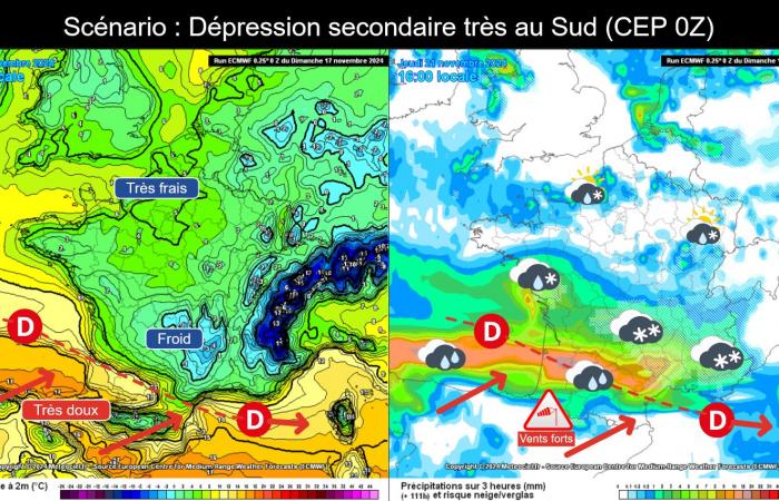 nouveau point sur les intempéries des prochains jours 17/11/2024