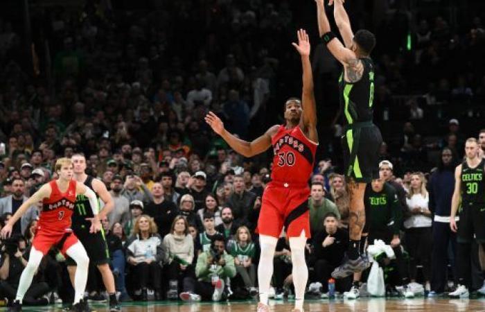 Jayson Tatum sauve les Celtics au buzzer face aux Raptors !