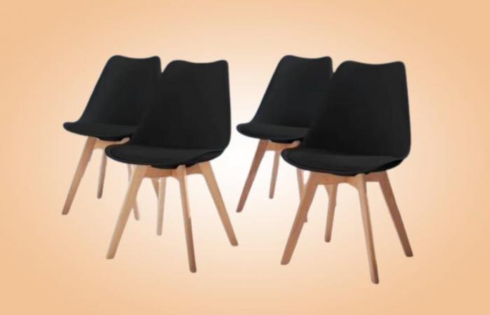 Passez à la décoration scandinave, Conforama vous offre une remise sur cet ensemble de chaises