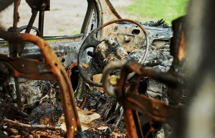 la voiture s’est écrasée contre un platane avant de prendre feu