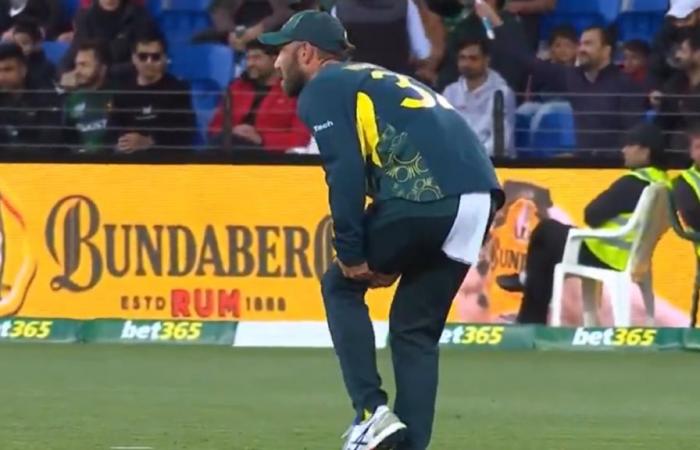 Glenn Maxwell, blessure aux ischio-jambiers, vidéo, photo, Australie vs Pakistan, troisième international T20