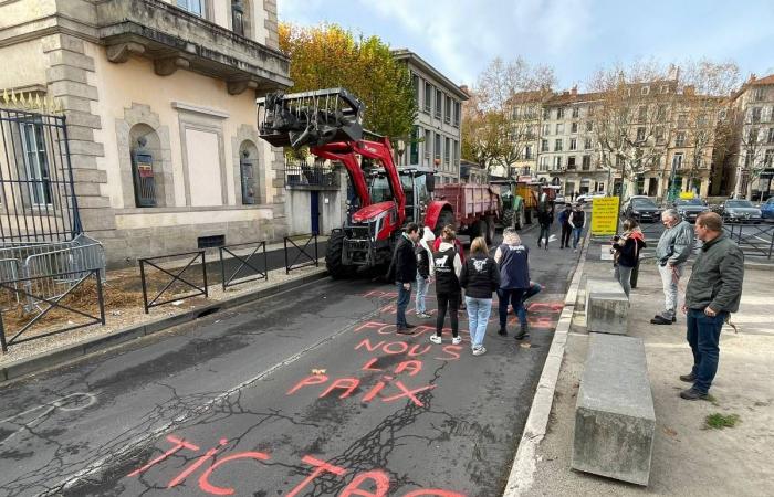 les agriculteurs de Haute Loire expriment leur colère au Puy-en-Velay (vidéo)