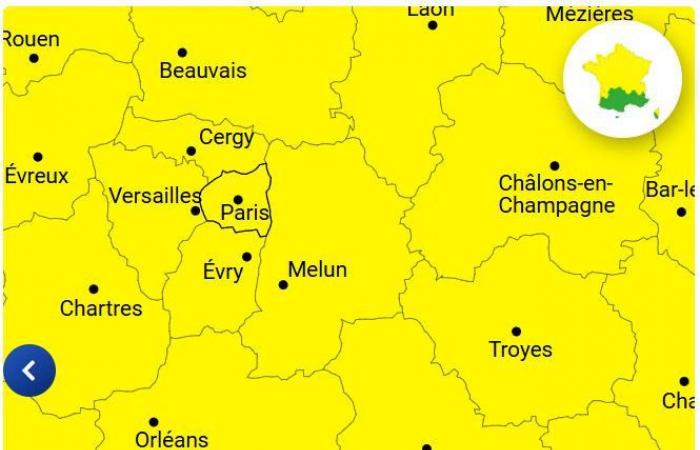 vigilance jaune ce mardi à Paris et en Île-de-France