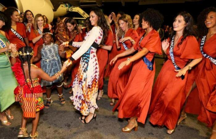 les Miss arrivées en Côte d’Ivoire pour leur voyage de préparation, Miss Guyane met le feu au tarmac