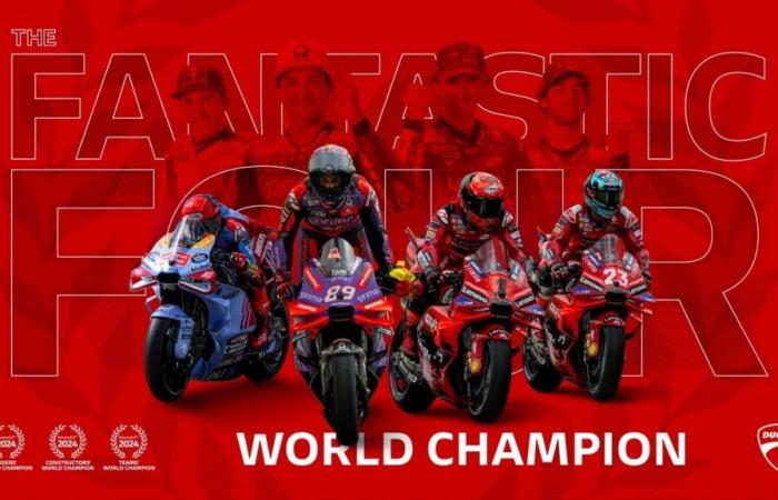 Ducati remporte le titre pour la troisième saison consécutive avec Jorge Martín