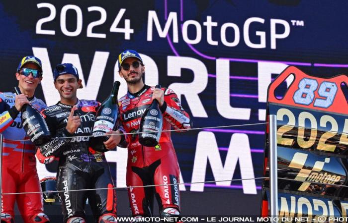 Ducati reste champion MotoGP en 2024 mais perd sa n°1