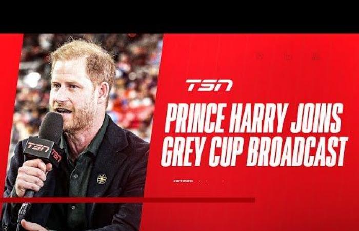 Apparition surprise du prince Harry au Canada lors d’un match de la Coupe Grey